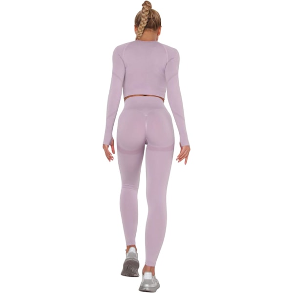 Yoga Bukser Gym Kort Top Sæt Til Kvinder Høj Talje Sømløse Leggings Yoga Tights Leggings Træning Sports Top Løbe Gym Bukser Med Elastisk Talje