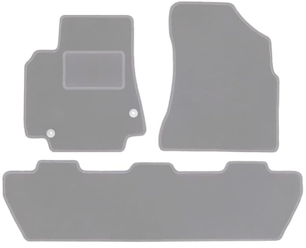 Grå bilmatter for: Citroen Berlingo II stasjonsvogn, multispace, 5-seter (2008-2018)_MGF