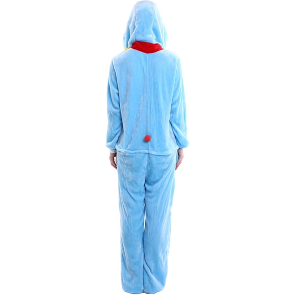 Voksen Unisex Jumpsuits Kostume Dyrekostume Dragt Kick Suit Natkjole Pyjamas Hætte Natbeklædning Cosplay Tegneserie Kigurumi Karneval Jul Halloween Doraemon L