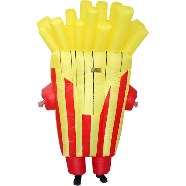 French fries costume inflatable funny hamburger costume food costumes for women men adults carnival halloween parade party cosplay