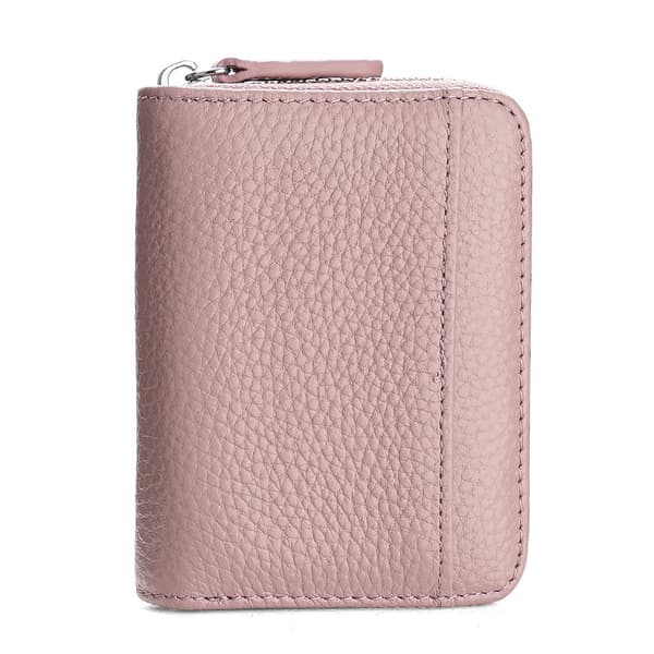 Ny RFID-blokerende læderkortholder med 20 kortpladser Pink Pink