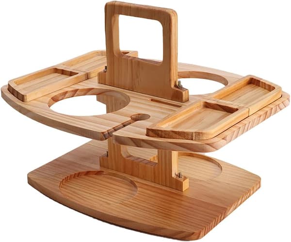Bärbart picknickbord, trävinpicknickbord för utomhusbruk