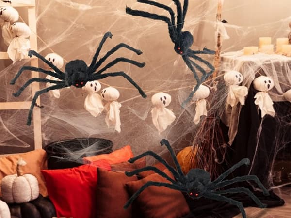 Kæmpe Edderkop - Halloween Dekoration_MGF