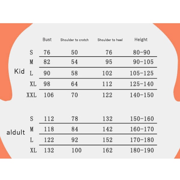 Frødragt Frødragt til børn kid XL