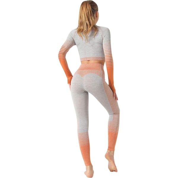 Yoga Bukser Gym Kort Top Sæt Til Kvinder Høj Talje Sømløse Leggings Yoga Tights Leggings Træning Sports Top Løbe Gym Bukser Med Elastisk Talje