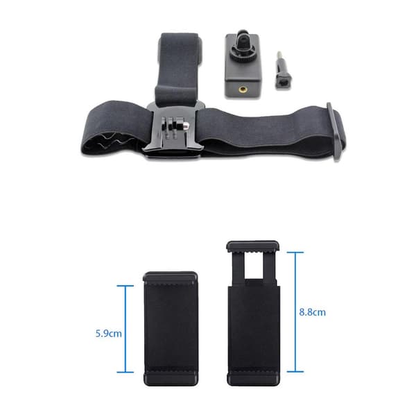 Headband for GoPro camera and mobile