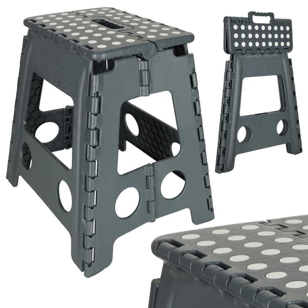 Hopfällbar Pall / Stegpall - 150 kg_MGF Grey