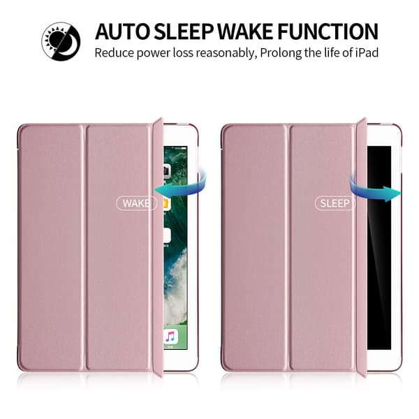 iPad Pro 9.7 2017 Smart Cover-deksel Rosegull