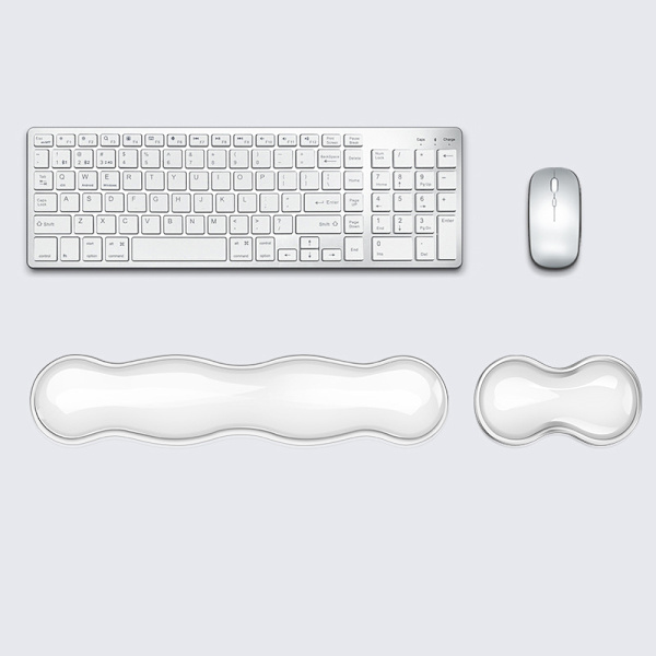 Ergonomisk silikone musemåtte med håndledsstøtte til tastatur