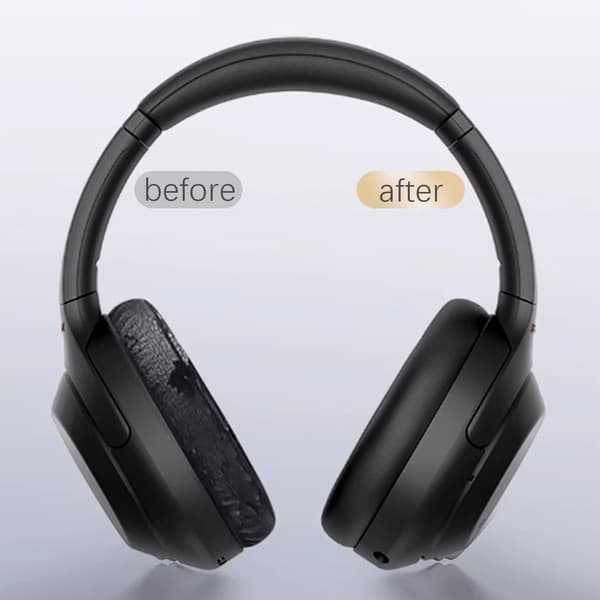 Erstatningsørepuder til Sony MDR-1000X WH-1000XM2 Sort Black
