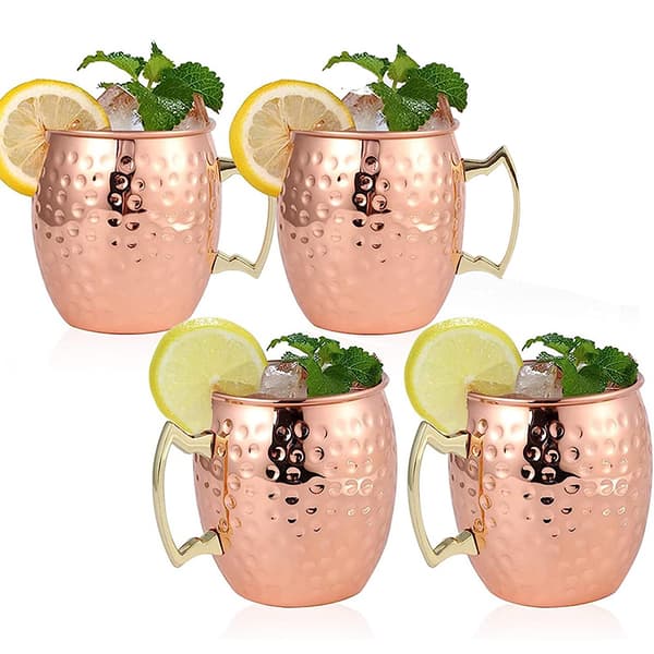 Elegant hamret kobber cocktailglas M M