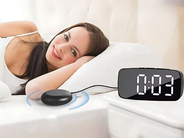Digitalt vækkeur - Med vibrationsplade og LED-display_MGF