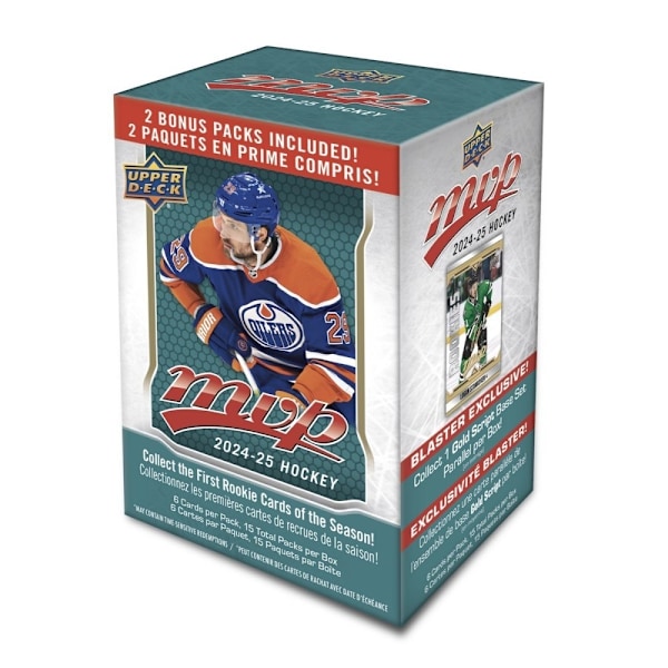 Upper Deck MVP 2024-25 Jääkiekkokorttien Blaster Box, monivärinen