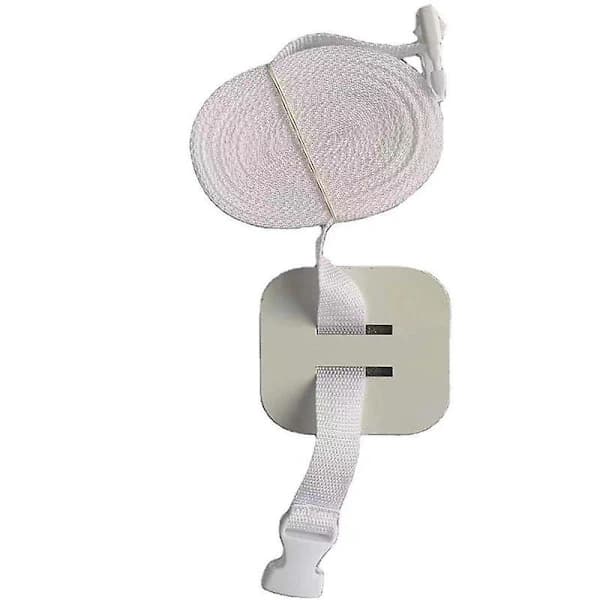 Justerbar sprinkelsengstropp Sengfeste Hvit stropp for sengeskuff Elastisk madrass 6m Samsovingsseng Stropp hvit_MGF