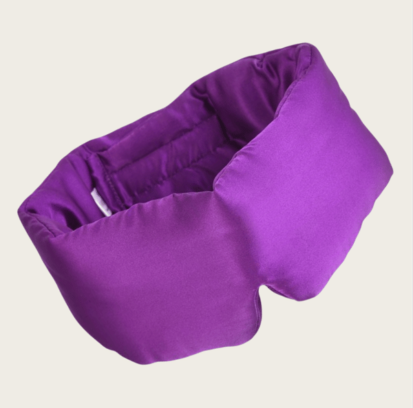 Adjustable Double-Sided Silk Sleep Mask Purple Purple