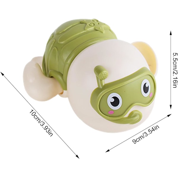 Badleksak Sköldpadda | Uppdragbar Badleksak för Förskolebarn Grön