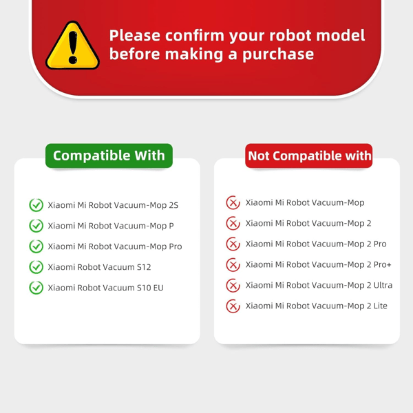 Tilbehør Xiaomi Mi Robot Vacuum-Mop 2S/Pro/STYJ02YM 10-deler