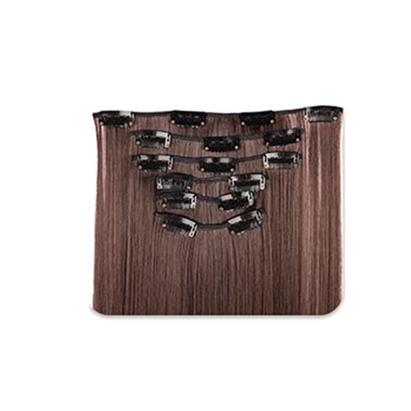 Clip-in hiustenpidennykset Coffee+Black Coffee+Black