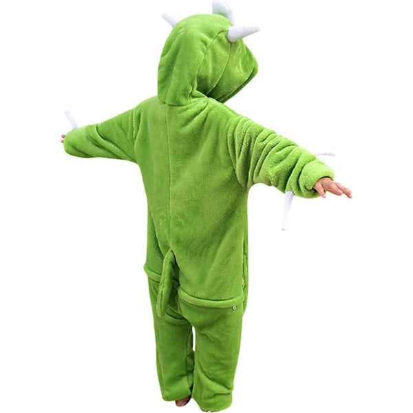 Lasten unisex-hyppyasu, 2023 eläinpuku onesie yöpaita pyjama huppuinen yöasu cosplay kigurumi yöasu joulu halloween monocular 120