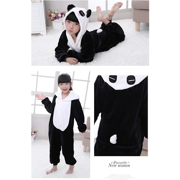 Børne/Unisex Fancy Dress Dyrekostume Onesie Pyjamas Jumpsuit Cosplay Kigurumi Jul Halloween Fancy Dress panda 140