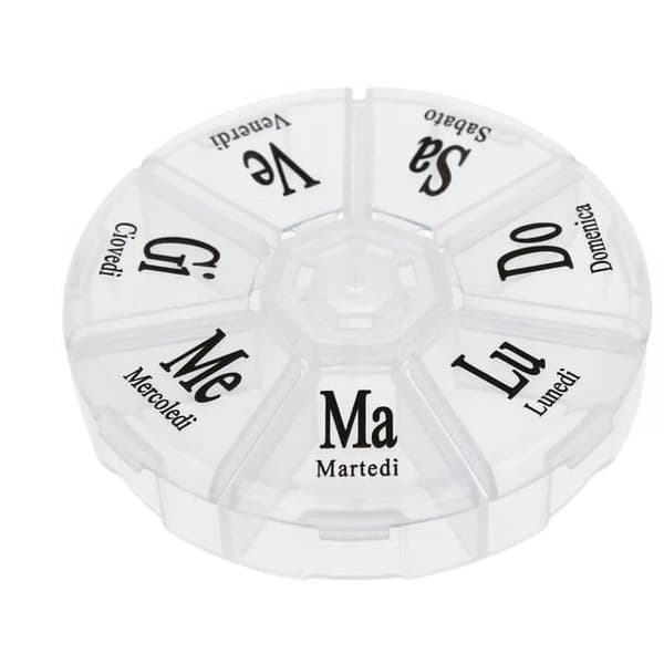 LEGEMIDDELBEHOLDER OG ESKEORGANISATOR 7 DAGER_MGF