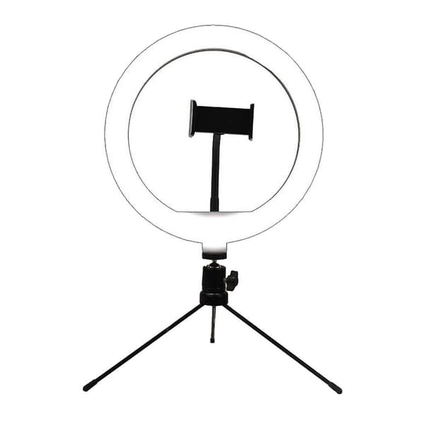 10 \" Ring Selfie Lampe Dæmpbar m/ Stativ Skrivebord LED til Belysning Youtube Video_MGF
