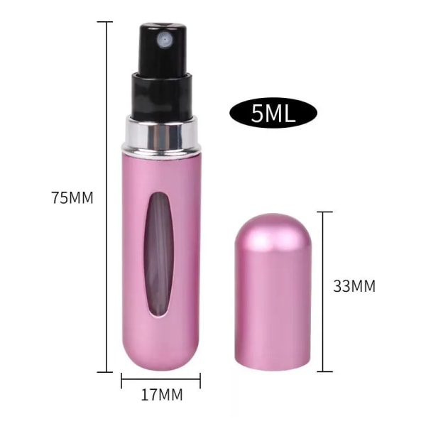 5 ml parfym påfyllningsflaska bärbar mini påfyllningsbar sprayburk doftpump tomma kosmetiska behållare förångare för reseverktyg het NO.1 5ml