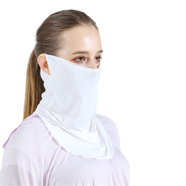 Utendørs sommermaske Hvit White