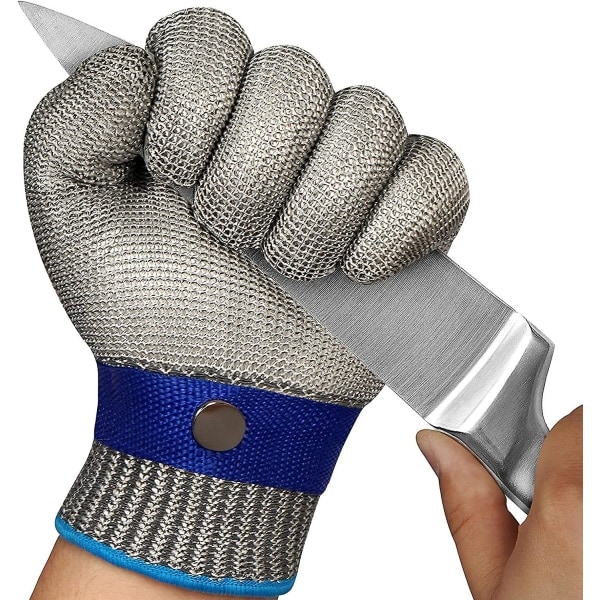 Cut resistant glove level 9 Cut glove in stainless steel Mesh L