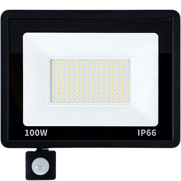 Halogenprojektør LED 100W 6000k med skumringssensor IP66_MGF