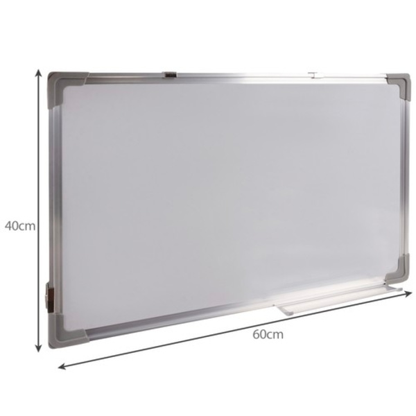 Whiteboardtavle med tilbehør / Whiteboard - 60x40cm_MGF