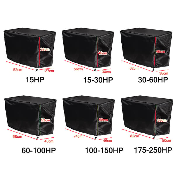 Boat Engine Cover - 210D Oxford Fabric 100-150HP