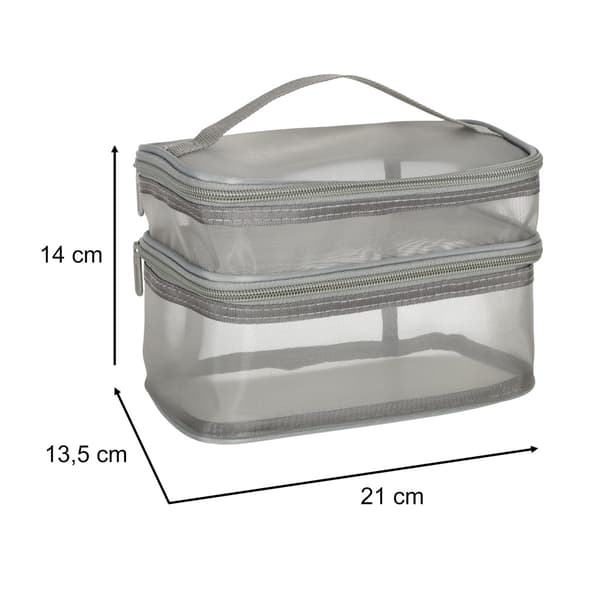 Sminkväska / Necessär / Toalettväska - Makeup Bag_MGF Grey