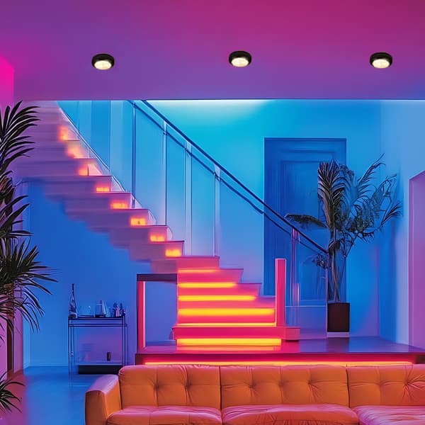 LED spotlights 13 colors dimmer remote control 6-Pack 6-Pack