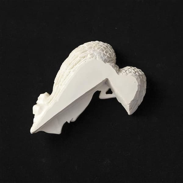 Engledørkarmdekoration, 3D Englevingeskulptur, Højre Stykke, One Size
