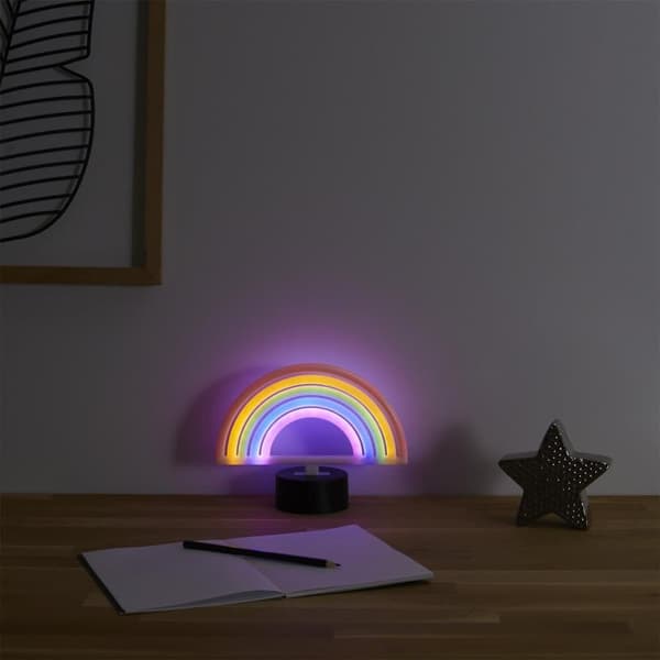 Regnbue LED-lampe med neoneffekt_MGF