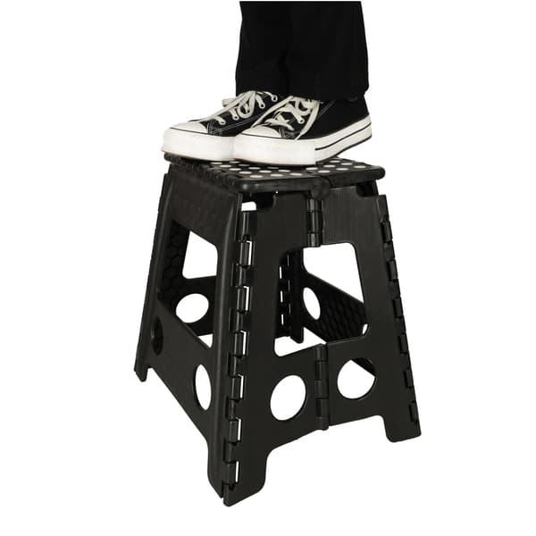 Sammenklappelig skammel / ståskammel - 150 kg_MGF Black