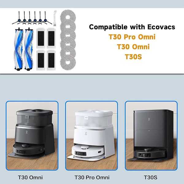 Erstatningstilbehør for ECOVACS T30 Omni-serien