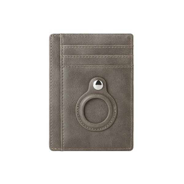 RFID Blocking AirTag Wallet - Secure Leather Card Holder with Tracker Slot