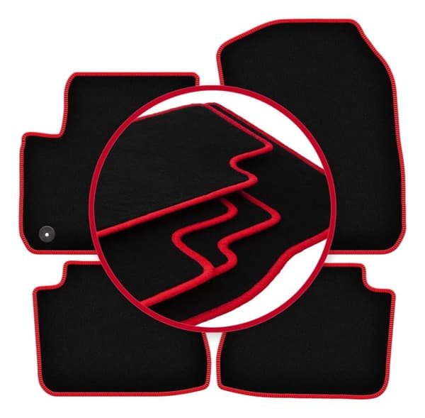 CARLUX-RED bilmåtter til: Opel e-Corsa F hatchback (2019-)_MGF