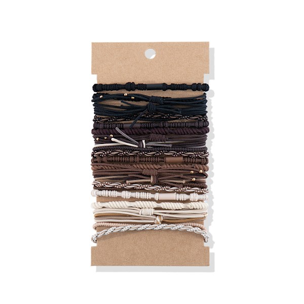 Boho-punotut hiuslenkit - 24 kpl monivärinen Multicolor1