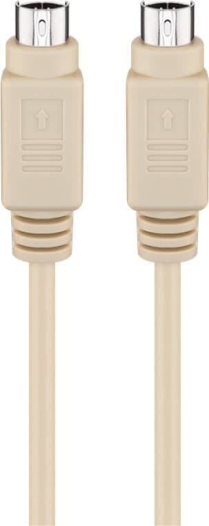 Goobay PS/2-kabel för tangentbord/mus Beige