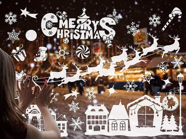 Julevindusklistremerker jul mickey_MGF
