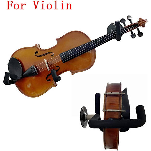 Gitarrhängare för Ukulele/Bas/Violin, Väggmonterad Slatwall-krok