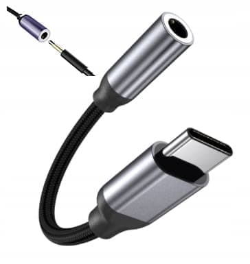 ADAPTERI USB-C minijack 3,5 mm AUX DAC ZC-19_MGF