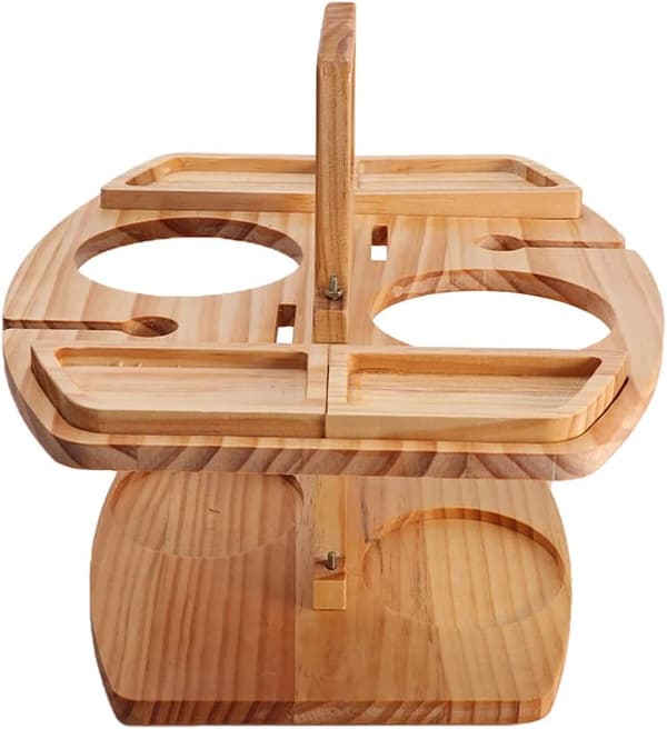 Bärbart picknickbord, trävinpicknickbord för utomhusbruk