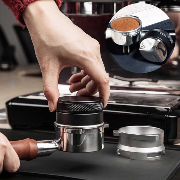 Kaffedistributør - 53 mm Espresso Tamper Leveler Quick Mill Maskine Barista Essentials Sort_yu