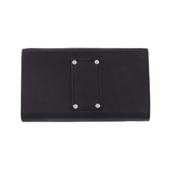 Stor taxelommebok i kalveskinn Svart Black one size