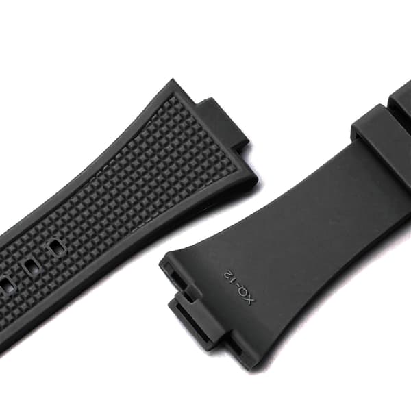 Silikone urrem til Tissot PRX Series Sort Sølvspænde Black