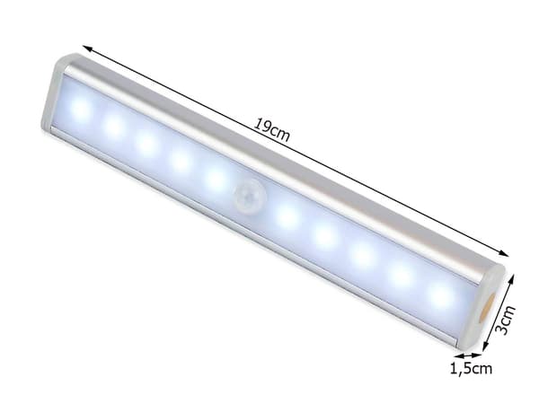 Garderobelampe Bevegelsessensor / Selvklebende LED-lampe - 19 cm_MGF